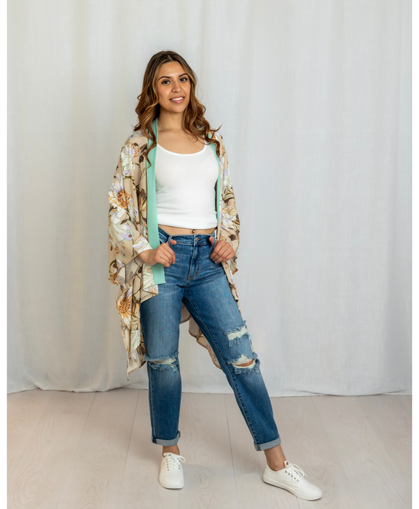 Gracie Floral Printed Kimono