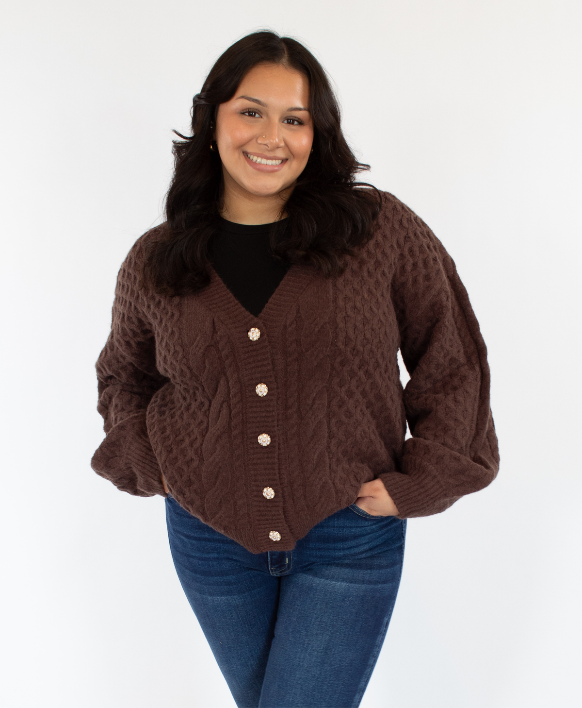 Juliet Cable Knit Cardigan