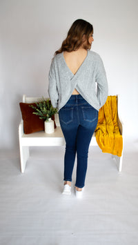Chrissy Crossover Long Sleeve Top