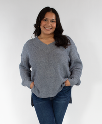 Amelia V Neck Sweater Top