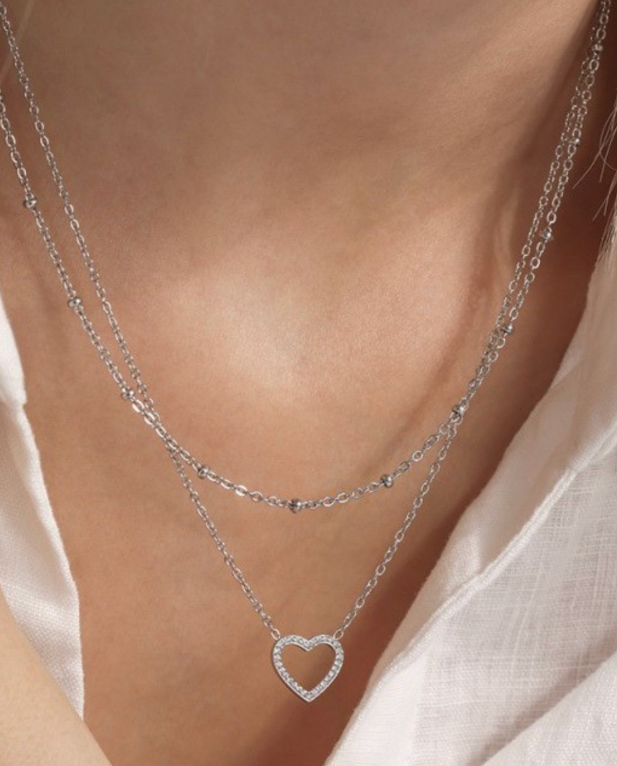 Sweetheart Layered Necklace