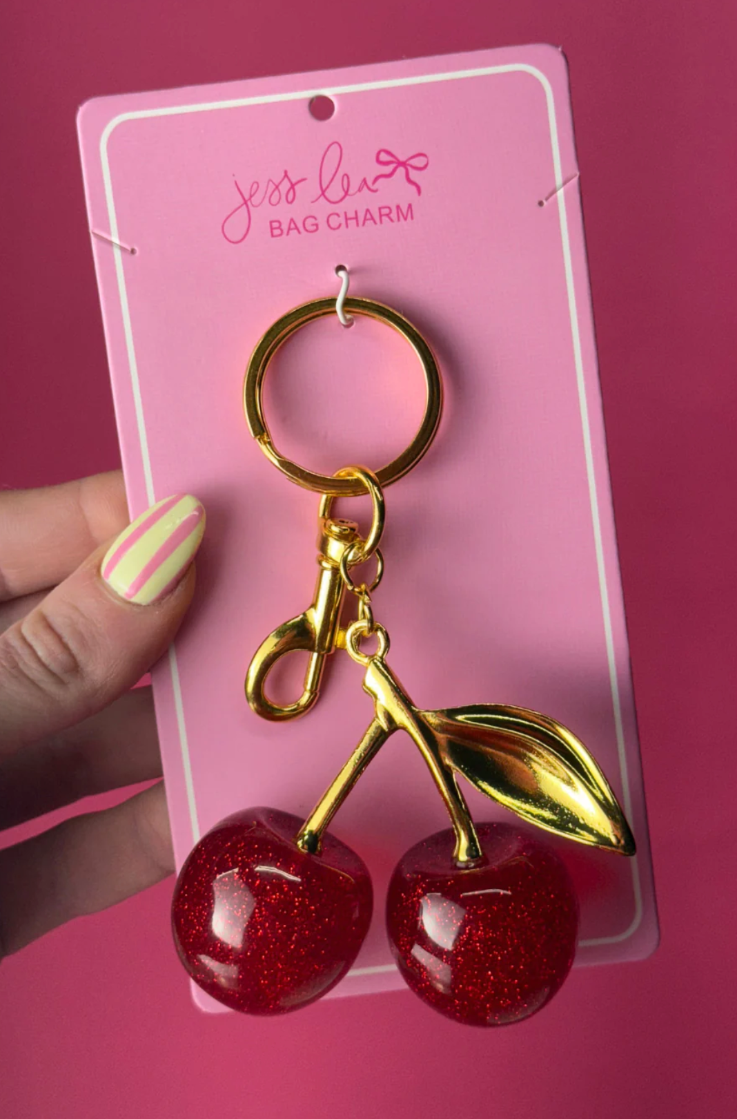 Cherry Bag Charm