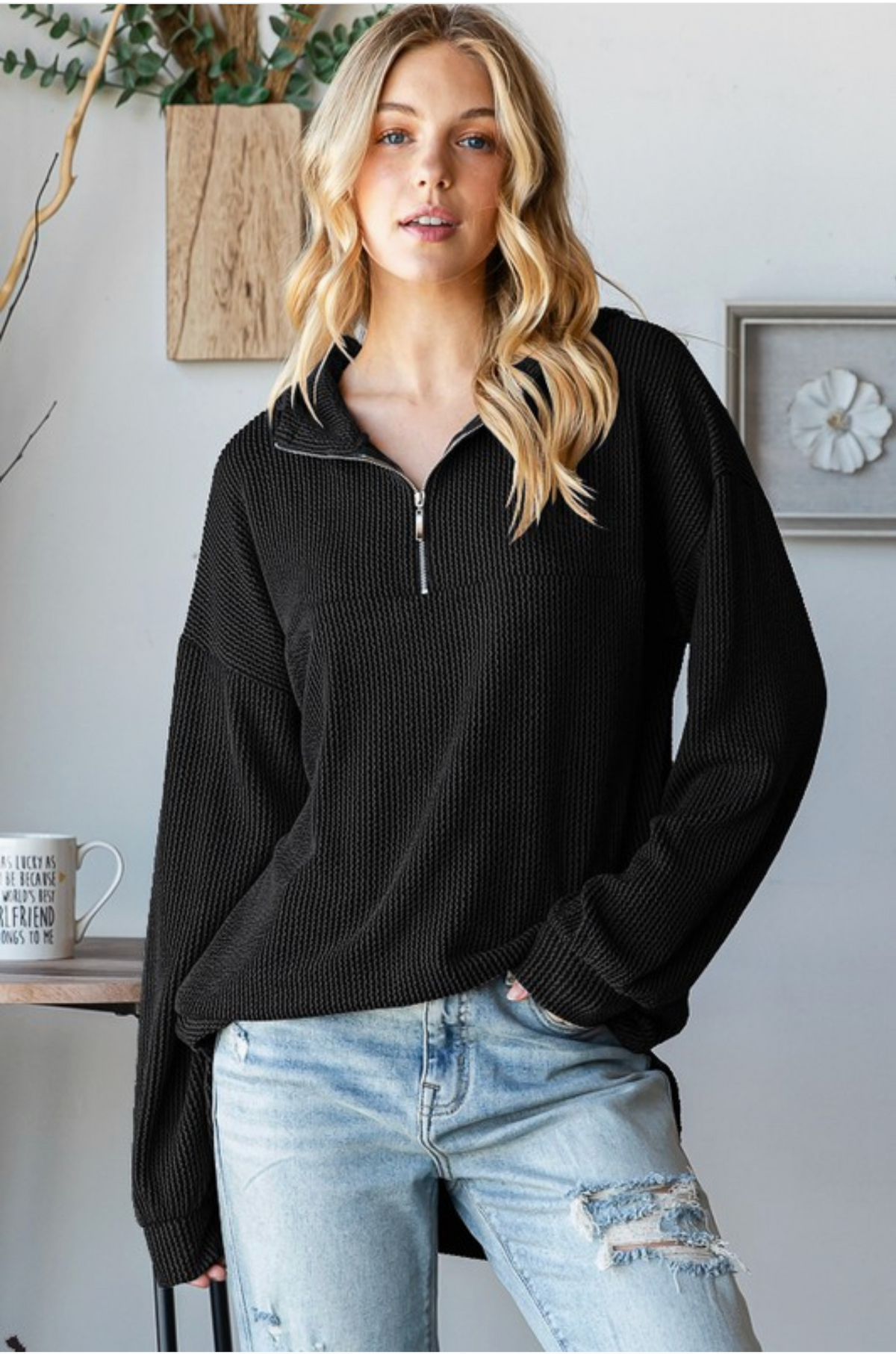 Raven Half Zip Hoodie