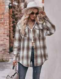 Quinn Plaid Top